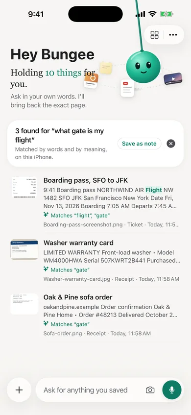 Ask Bungee answering “is the washer still under warranty” from the warranty card: one year, parts and labor.